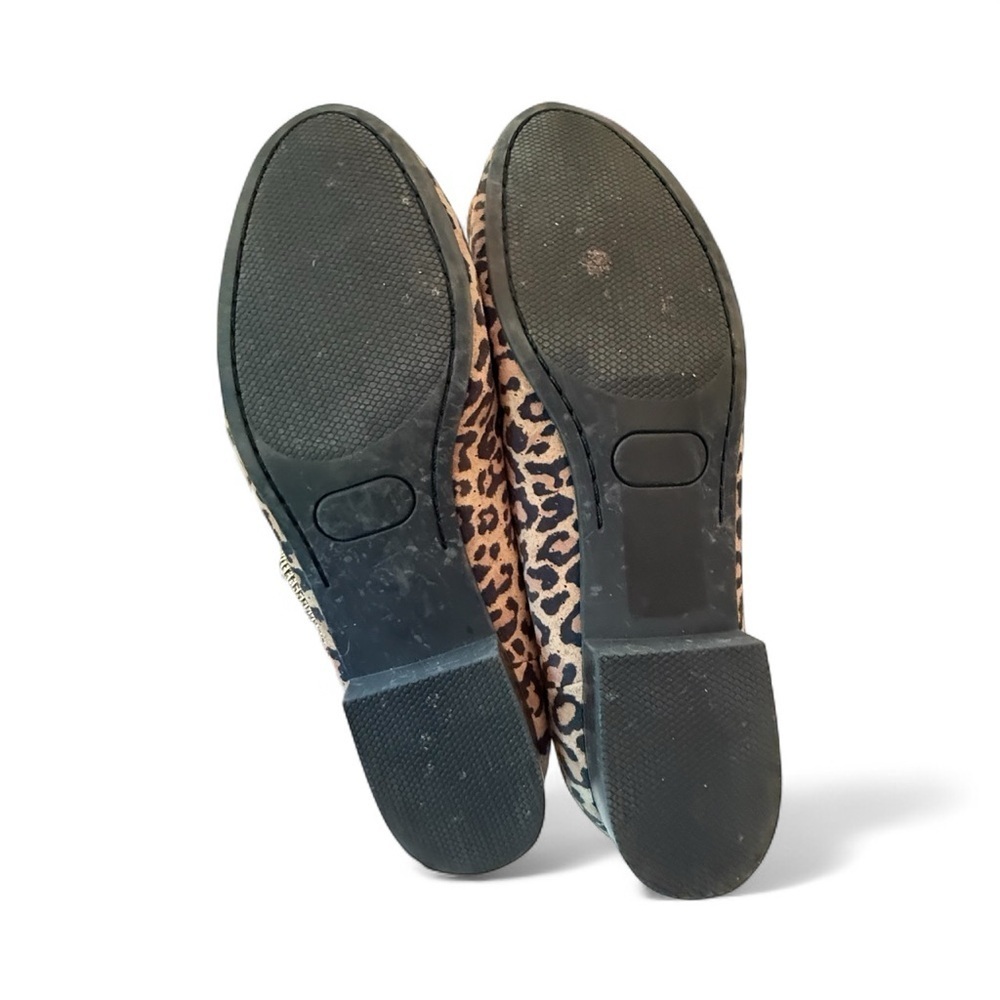 Adam Tucker Me Too Perforated Leather Leopard Print Cushioned Slip On Size 11 - Picture 8 of 10